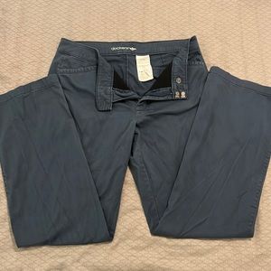 Womens twill pants. Navy.